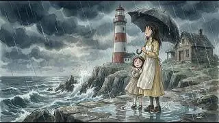 Cozy Rainy Day by the Coast with Family Cooking & Warm Moments 🌧️🌊 | Ghibli Piano Sleep Music 🌙
