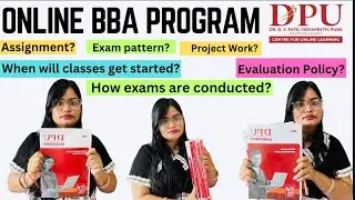 Exam pattern/ assignment/ project work of BBA in DY Patil online review #bba #onlinebba #study