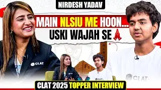 CLAT 2025 Toppers Interview | NLSIU | Strategy For CLAT Exam