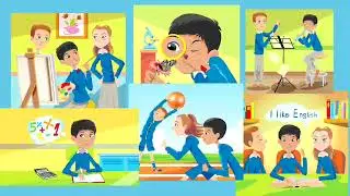 Learn with us 3- Unit 2 Song animation
