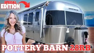 DESIGNER AIRSTREAM!? Pottery Barn SPECIAL EDITION 28RB Twin