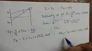 Vinay Sir - Wave theory of light - path difference, two different media, central maxima