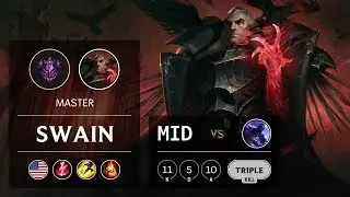 Swain Mid vs Ryze - NA Master Patch 9.12