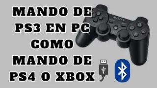 Mejor metodo mando PS3 en PC Bluetooth y cable