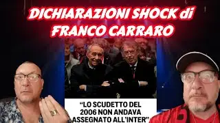 💣COLPO di SCENA💣 DICHIARAZIONI SHOCK di FRANCO CARRARO: LO SCUDETTO INTER 2005 NON ANDAVA ASSEGNATO💥