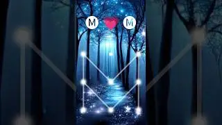 M &hearts;︎ M pattern? screen lock? pattern lock? mobile lock #short #shorts#ytshorts #youtubeshorts #reel