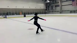 Bailey Jonas 4/17/24 pre Bronze skating skills test 8:24am