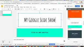 Getting Started with Google Slides
