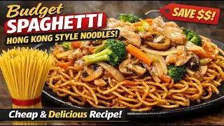 Make crispy HongKong-style Noodles, but with budget-friendly Pasta that works and tastes like home!