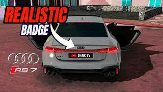 HOW TO MAKE AUDI LOGO & RS BADGE  (EASY and REALISTIC) - Car Parking Multiplayer