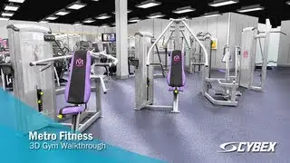 3D Gym Walkthrough - Metro Fitness - Cybex