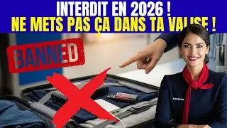 7 objets bient&ocirc;t INTERDITS en avion en 2026 (Nouvelles r&egrave;gles aux USA et en Europe !) ✈️🚫