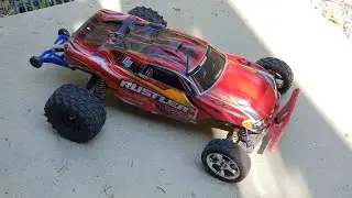 100 mph Rustler part 1 - when Traxxas Rustler meets Chevy truck