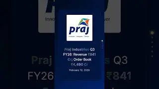 Praj Industries, 3 квартал 2026 финансового года: выручка 841 крор рупий; портфель заказов 4 490 ...