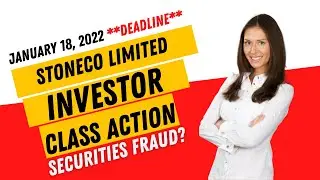 $STNE STNE Stock (#STNE) STOCKHOLDERS Class Action StoneCo Ltd Alert $STNE Stock Market