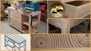 Établi en bois de  récupération diy Workbench