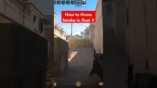 CS2 Dust 2 throw smoke  #counterstrike2 #steam #gaming