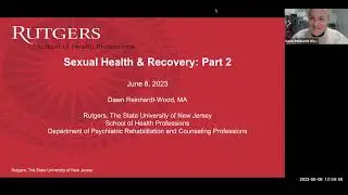 Sexual health and recovery: Part 2
