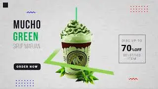 DOWNLOAD TEMPLATE POWERPOINT IKLAN MINUMAN SIRUP MARJAN, MUCHO GREEN, CUP MINUMAN, GREEN TEA