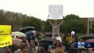 More than 100 students at JP McCaskey High School walk out to protest for state budget funding