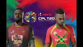 CPL21(Cricket19) TKR VS GAW Match#1 Live Gameplay