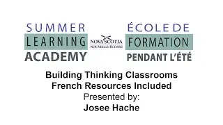 Building Thinking Classrooms, French Resources Included
