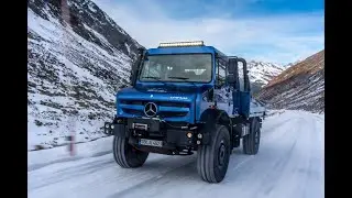 Unimog U 4023 powered by Hellgeth engineering masters winter-offroad in Austrian Alps