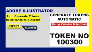 Auto Generate Token Numbers in Adobe Illustrator Using Variables & Actions | business card auto