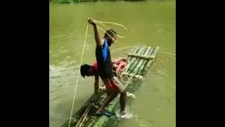 Bamboo boat making went wrong 😄😄😄😄 Funny Video