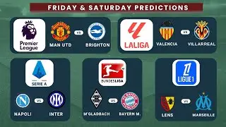 🏆 Football Predictions (October 24-25) | Premier League, La Liga, Serie A, Ligue 1 and Bundesliga 🎯