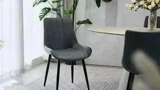 Jarvis Dining Chairs: An elegant combination of dark grey and blue