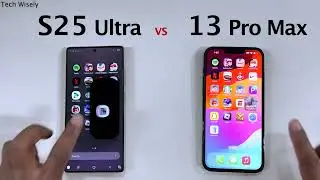 SAMSUNG S25 Ultra vs iPhone 13 Pro Max - Speed Test