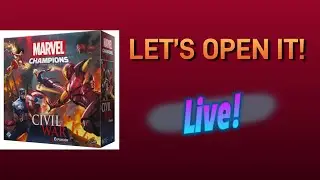 Marvel Champions Civil War Unboxing Live!