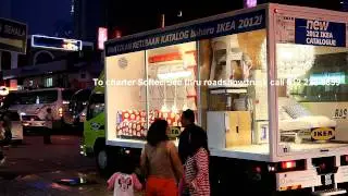 Road Show Truck in Malaysia. Truck Advertising.&rlm;