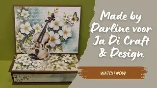 Live met Darline voor Ja Di Craft & Design: Workshopdoosje, met easel kaart op