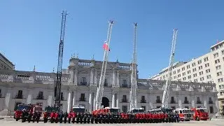 Cobertura de 24 Horas TVN a la entrega de nuevos carros portaescalas