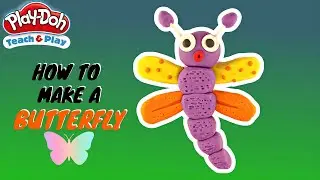 HOW TO MAKE A CUTE BUTTERFLY🦋 PLAY DOH - EASY PLAYDOUGH IDEA