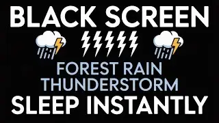 Ultimate Sleep Rain & Thunder Black Screen Audio
