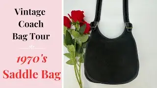 Vintage Coach Bag Tour | 1970's Saddle Bag Small | Cristina Moda Vintage Shop