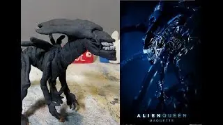 Reina Alien xenomorph Tutorial en plastilina