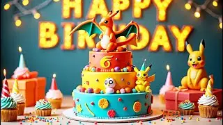 Pokemon Birthday Cake #Happy Birthday #B&agrave;i h&aacute;t Ch&uacute;c Mừng Sinh Nhật #Lagu Selamat Ulang Tahun
