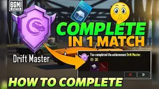 How To Complete Drift Master Achievement In BGMI | Complete in 1 Match | BGMI | PUBG #Pubg #bgmi