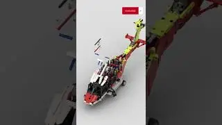 LEGO 42145 rotor cover mod 🚁 Satisfying Building Animation #shorts #speedbuild #legomoc #lego_moc