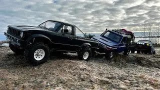 RC Toyota Hilux & LC70 RC Offroad adventure - RC4WD TF2 - Boom Racing BRX01 - VS410 Pro #rcoffroad