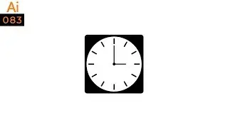 Clock Icon in Illustrator