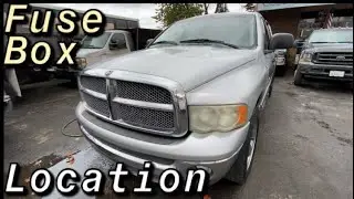 Расположение блока предохранителей на Dodge Ram 1500 2002–2005 годов выпуска