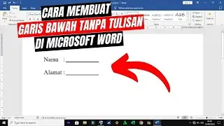 How to Underline Without Writing in Word