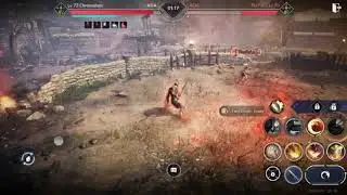 Gladiator's PVP Arena Combo With Rabam Skills, Black Desert Mobile