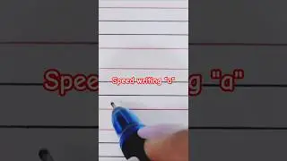Cursive Letter &ldquo;a&rdquo; Practice | Speed Writing for Fast & Neat Handwriting#learncursive #practicedaily