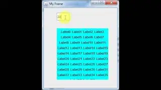 Create labels dynamically using Swing